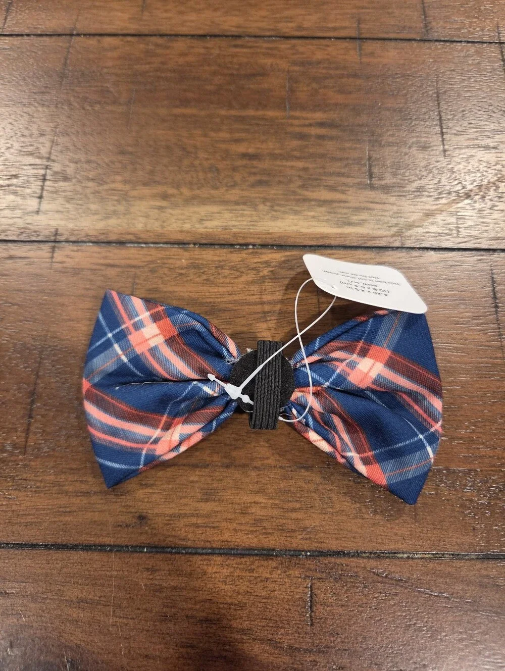 Blue & Red Plaid Dog Bowtie - Brand New!